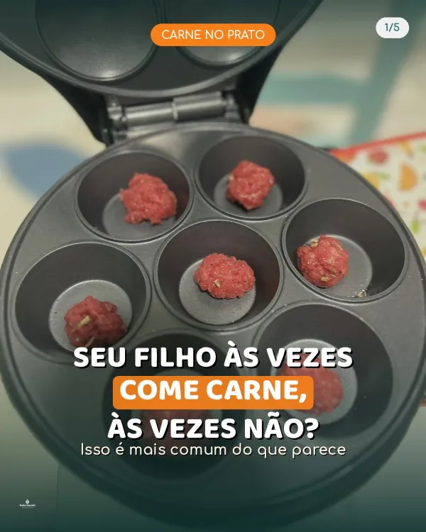 🥩 Seu filho come carne em alguns dias e em outros não?